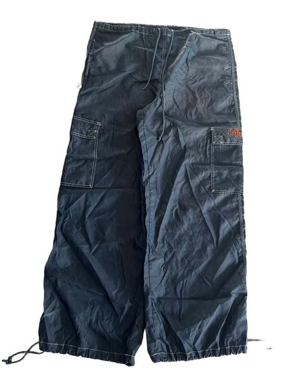 Caffeine Cargo Pants with Drawstring Cuffs, Size L